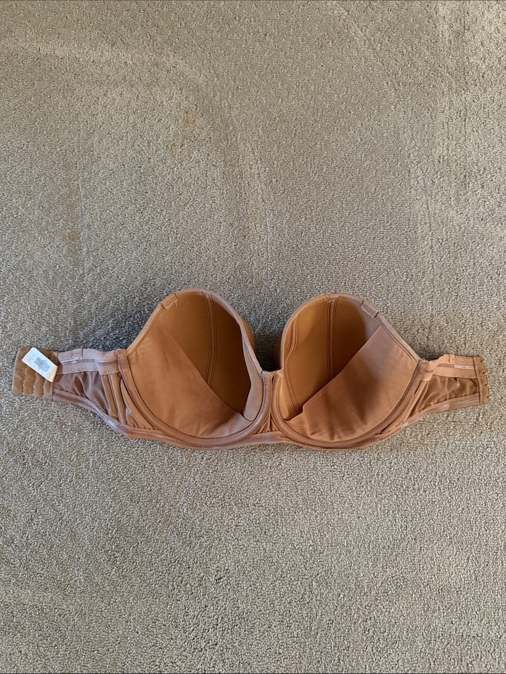 Curvy Kate Strapless Nude Bra - Supportive Smooth Cup - Picture 2 of 4